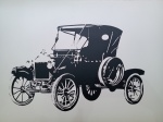Kleber Ventura, Carro Antigo Preto, gravura, tiragem 27/35, 70x100cm, sem moldura