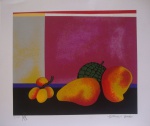 Aldemir Martins, Natureza morta, edição póstuma, gravura, tiragem 92/120, 42x49cm, sem moldura