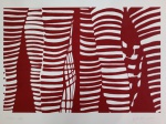 Kleber Ventura, Perna Vermelha, gravura 4/25, 50x70cm, sem moldura, necessita de pequena limpeza