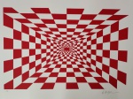 Kleber Ventura, Infinito Vermelho, gravura, tiragem PA, 50x70cm, sem moldura