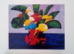 Aldemir Martins, Vaso com flores, Gravura, Edição Póstuma, tiragem PE, sem moldura, 50x70cm