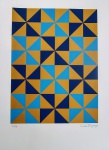 Carlos Furtado, Geométrico, gravura, tiragem PA, 48x33cm, sem moldura