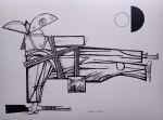 Aldemir Martins, Cangaceiro deitado, gravura, tiragem 42/100, Edição Póstuma, 36x50cm, sem moldura