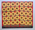 Antonio Poteiro, Girassóis, gravura, tiragem PI, Edição Póstuma, 70x80cm, sem moldura, Edição Autorizada pelo filho do artista Sr. Valdir Batista de Sousa e impressa pela Arte Prints