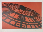 Kleber Ventura, Mandala Marrom, gravura, tiragem 27/35, 50x70cm, sem moldura