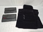 Lote de 3 estojos para organização de bijuteria. Medindo 50cm x 20cm.