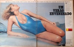 Pôster Vintage Xuxa Meneghel Maiô Azul Anos 80  Revista Manchete Original