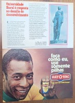 Propaganda Vintage Pilhas Ray-O-Vac "As Amarelinhas" com Pelé  Anos 70/80