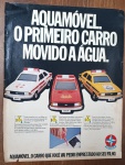 Propaganda Antiga Impressa - Aquamóvel Estrela - Original de ÉpocaDescrição: Página de publicidade original de época do icônica brinquedo "Aquamóvel", lançado pela Estrela. O anúncio destaca os três modelos da linha (Ambulância, Bombeiro e Polícia) e o inovador sistema movido a água. Item autêntico retirado de revista da época, ideal para colecionadores de brinquedos clássicos nacionais, memorabilia automotiva ou enquadramento decorativo vintage. Produto em papel (não é cópia ou reprodução)
