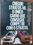 Propaganda Antiga Impressa - Carro Stratus 40 Estrela - Original de 1979Descrição: Página de publicidade original de época do famoso carro de rádio-controle "Stratus 40", grande sucesso tecnológico da Brinquedos Estrela no final dos anos 70. O anúncio destaca a inovação do modelo em competir em frequências diferentes com o Stratus tradicional. Item autêntico retirado de revista da época, ideal para colecionadores de brinquedos clássicos nacionais, memorabilia de automodelismo ou para enquadramento decorativo vintage. Produto em papel (não é cópia ou reprodução)