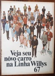 Encarte Histórico de Lançamento Completo - Linha Willys 67 (Willys-Overland do Brasil)Descrição:Raríssimo e espetacular encarte publicitário original de época, completo e integral, apresentando o grande lançamento da "Linha Willys 67". Este lote reúne todas as partes da histórica campanha veiculada na virada de 1966 para 1967, compondo um documento histórico espetacular da indústria automobilística nacional. Uma peça de altíssimo valor colecionável, perfeita para preservação em pastas de arquivo ou para um projeto de enquadramento decorativo de alto padrão para garagens temáticas, escritórios ou salas de colecionadores de carros antigos.