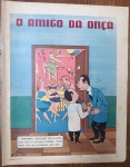 Página Original de Charge Vintage - O Amigo da Onça (Péricles) - Ano 1958Descrição:Rara e divertida página avulsa original contendo a célebre charge "O Amigo da Onça", criada pelo genial cartunista Péricles de Andrade Maranhão. Publicada originalmente na Revista O Cruzeiro em 18 de outubro de 1958, a cena ilustra o protagonista confiscando as bebidas do amigo "Miranda" na porta de uma festa animada, disparando o clássico balão irônico: "- Miranda, obrigado pelas bebidas. Não o convido porque você deve ter um programa melhor...". Item autêntico e genuíno da década de 1950, ideal para colecionadores de quadrinhos nacionais, entusiastas da história da imprensa brasileira ou para projetos de enquadramento decorativo vintage. Produto em papel (não é cópia ou reprodução).