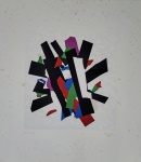 Eduardo Sued, Composição Geométrico, gravura, tiragem 36/100, 72x82cm, 2011, sem moldura, necessita de limpeza