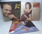Disco de Vinil LP - Conjunto com 3 LPs, incluindo as novelas Salvador da Pátria e Tieta e um LP de intérpretes diversos, em bom estado.
