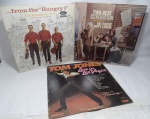 Disco de Vinil LP Importado - Conjunto com 3 LPs, dos intérpretes The Kingston Trio, Ray Bauduc, Nappy Lamare e Tom Jones, em bom estado.
