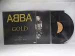 Disco de Vinil LP - `Gold - Greatest Hits`, com ABBA, em bom estado.