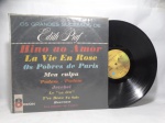 Disco de Vinil LP - `Os Grandes Sucessos de Edith Piaf`, com Edith Piaf, em bom estado.