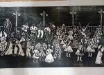 ASSINATURA ILEGIVEL - GRAVURA SOBRE PAPEL "PASTORIL DA FAÍSCA" FESTA DE EPÓCA DE NATAL -R.G.NORTE , ENUMERADA 37/100 CIE , ASSINADA E DATADO 73 NO CID . MEDIDAS : 30CM X 50 CM .SEM MOLDURA .