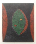 RONALD HORST SPERLING " COMO SURGIU A NOITE" ABSTRATO -ACRÍLICA SOBRE TELA ,ASSINADO  ,DATADO 1995 ,NO VERSO .  MEDIDAS: 60 CM X 50 CM.