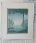 ROBERTO FEITOSA "TIGRE NA FLORESTA VERDE" O.S.T FIXADO EM PLACA . ASSINADO E DATADO 73 NO CID . MEDIDAS : 50 X 41 CM . MOLDURA EM MADEIRA ( TELA COM DISCRETOS FUROS )