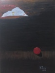 H.ZIRPOLI - QUADRO ÓLEO SOBRE EUCATEX , ASSINADO E DATADO 2009 CID E VERSO . MEDIDAS: 70 CM X 50 CM . SEM MOLDURA ( LATERAL DO CHASSIS NO ESTADO)
