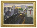SEM ASSINATURA - ICONOGRAFIA PAULISTANA  - ÓLEO SOBRE TELA PERTENCEU À COLEÇÃO DE BABÁ MESSIAS - MEDIDAS: 1,15 M X 90 CM