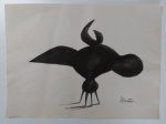 MARIA MARTINS - " ESTUDO" NANQUIM SOBRE PAPEL ASSINADO CID. MEDIDAS: 24 CM X 32 CM . SEM MOLDURA