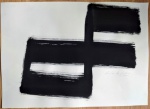 AMÍLCAR DE CASTRO - NANQUIM SOBRE CARTÃO ASSINADO A LÁPIS NO CID . MEDIDAS: 44 CM X 66 CM . SEM MOLDURA