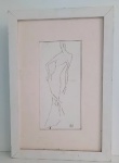 ISMAEL NERY  "FIGURA FEMININA" NANQUIM ASSINADO CID . MEDIDAS:  22 CM X 11 CM.
