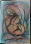 ASSINATURA NÃO IDENTIFICADA - TÉCNICA MISTA SOBRE PAPEL .MEDIDAS: 67 CM X 49 CM .MOLDURA COM VIDRO.
