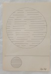 PAPE , DESENHO ,SOBRE PAPEL ASSINADO E DATADO 80 NO CID .MEDIDAS?: 30 CMX  20 CM . SEM MOLDURA