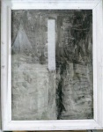 ASSINATURA ILEGÍVEL - GRAFITE SOBRE PAPEL , DATADO 84 . MEDIDAS: 74 CM X 55 CM . MOLDURA COM VIDRO QUEBRADO NO LADO SUPERIOR ESQUERDO