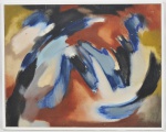 NÃO ASSINADO - ABSTRATO - ÓLEOS SOBRE TELA . MEDIDAS: 72 CM X 91 CM