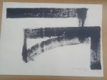 AMÍLCAR DE CATSRO , NANQUIM SOBRE PAPEL ASSINADO E DATADO 2000 À LÁPIS NO CID .MEDIDAS: 44 CM X 63 CM . SEM MOLDURA