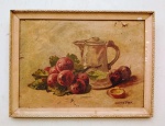 AUGUSTE PETIT - OST COLADO EM CARTÃO ASSINADO CID - MEDIDAS : 26 CM X 35 CM .MOLDURA NECESSITA  DE RESTAURO.