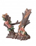 CAPODIMONTE, Itália / Terracota - grande floreira italiana em terracota, com cena camponesa. Mede: 35 x 37cm