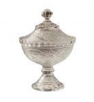 Compoteira, Vidrão, Dita: Dragão. Década de 40. Linda. Mede: 21x16