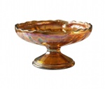 Fruteira CARNIVAL GLASS. Dita: fogo. Mede: 9cmx18cm