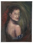 SUZANA LEVY (Rio de Janeiro, 1937  Rio de Janeiro, 2023). Óleo sobre tela representando delicado retrato feminino em composição de caráter intimista, com refinado tratamento da luz e da expressão. Obra assinada no canto inferior direito. Sem moldura. Medidas: 65 x 50 cm.