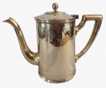 PRATA WOLFF- Bule em metal espessurado a prata. Medida: Altura 20cm, Largura 10 cm e Comprimento 23 cm. 