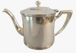 PRATA WOLFF- Bule em metal espessurado a prata. Medida: Altura 17 com, Largura 12 cm e Comprimento 23 cm.