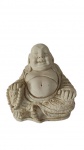 Escultura/ cofre em resina representando um buda. Medidas: Altura 20 cm, Largura 13 cm e Comprimento 16 cm. 