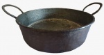 Tacho em cobre. Medida: altura 6 cm diâmetro 20 cm.