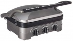 CUISINART GRIDDLER GOURMET  Grelha modelo Panini Press, grade de contato, 5 funções.