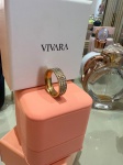 VIVARA  - Aliança em ouro 18 k com diamantes na caixa original tamanho 18 peso 7 gramas peça se encontra com o comitente
