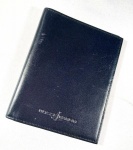 ULYSSE NARDIN Porta notas em couro negro Medidas 14 x 11 cm