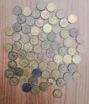 LOTE COM 69 MOEDAS DE 20 CENTAVOS - RUI BARBOSA / GETÚLIO VARGAS - 1943 -1944 - 1945 - 1946 - 1947 -1948 -1949 - 1950 - 1952 -1953 - 1954 - 1955 - 1956