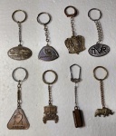 LOTE COM 8 CHAVEIROS ANTIGOS