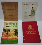 LOTE COM 2 LIVROS SENDO  * HISTÓRIA DO BRASIL. A. SOUTO MAIOR COMPANHIA - EDITORA NACIONAL - 428 PÁGINAS - 7ª EDIÇÃO - EXEMPLAR Nº 3518 - DATA 1969.*LIVRO CORTE DE OURO TODO ILUSTRADO - NO ESTADO - (MAIS DE 200 MODELOS). 