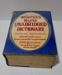 RARO DICIONÁRIO - 2a EDIÇÃO 1979 - GRANDE FORMATO - COM 2347 PÁGINAS - WEBSTER'S DELUXE UNABRIDGED DICTIONARY - 320,000 DEFINITIONS - 3,000 ILUSTRATIONS